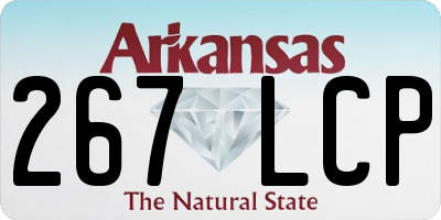 AR license plate 267LCP