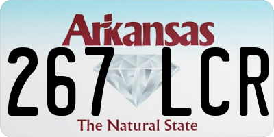 AR license plate 267LCR