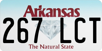 AR license plate 267LCT