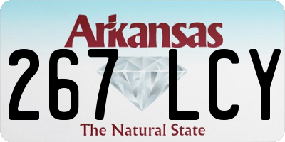 AR license plate 267LCY