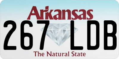 AR license plate 267LDB