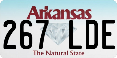 AR license plate 267LDE