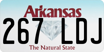 AR license plate 267LDJ