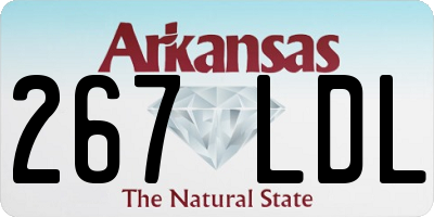 AR license plate 267LDL