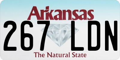 AR license plate 267LDN