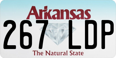 AR license plate 267LDP