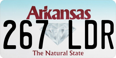 AR license plate 267LDR