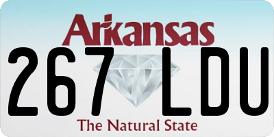 AR license plate 267LDU