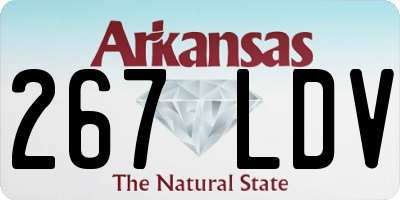 AR license plate 267LDV