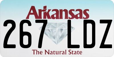 AR license plate 267LDZ