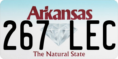 AR license plate 267LEC