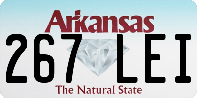 AR license plate 267LEI