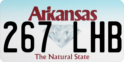 AR license plate 267LHB
