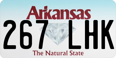 AR license plate 267LHK