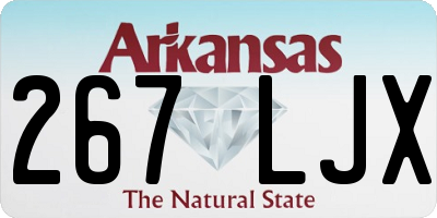 AR license plate 267LJX