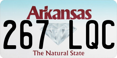 AR license plate 267LQC