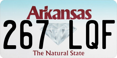 AR license plate 267LQF