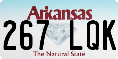 AR license plate 267LQK