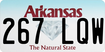 AR license plate 267LQW