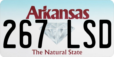 AR license plate 267LSD