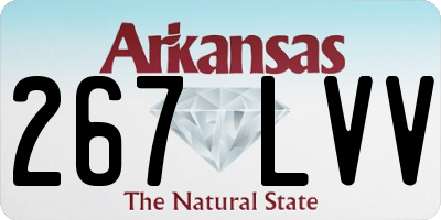 AR license plate 267LVV