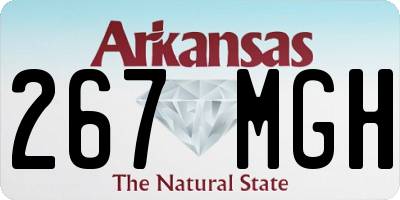 AR license plate 267MGH
