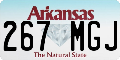 AR license plate 267MGJ