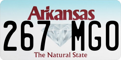 AR license plate 267MGO