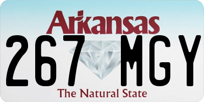 AR license plate 267MGY