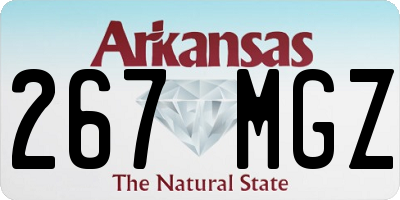 AR license plate 267MGZ