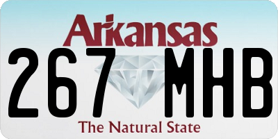 AR license plate 267MHB