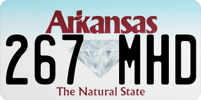 AR license plate 267MHD