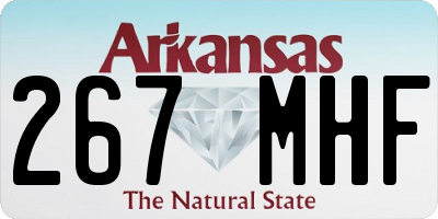 AR license plate 267MHF