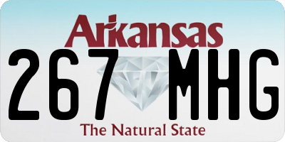 AR license plate 267MHG