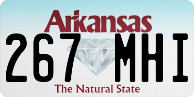 AR license plate 267MHI