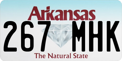 AR license plate 267MHK