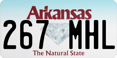 AR license plate 267MHL