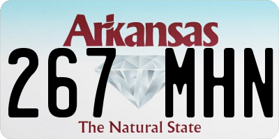 AR license plate 267MHN