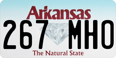AR license plate 267MHO