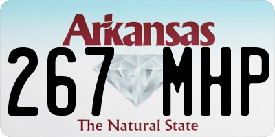 AR license plate 267MHP
