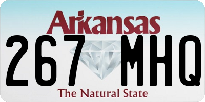 AR license plate 267MHQ