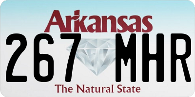 AR license plate 267MHR