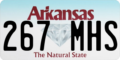 AR license plate 267MHS