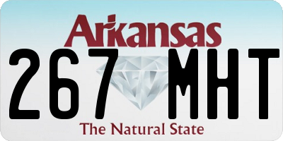 AR license plate 267MHT