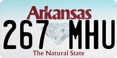 AR license plate 267MHU
