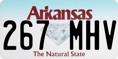 AR license plate 267MHV