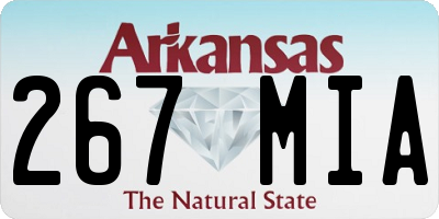 AR license plate 267MIA