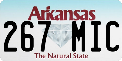 AR license plate 267MIC