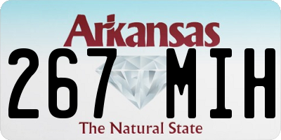 AR license plate 267MIH