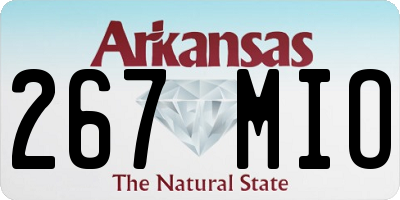 AR license plate 267MIO